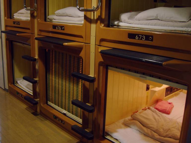 Typical capsule bunks. Pic by Jose Wolff, used under a Creative Commons Licence.
