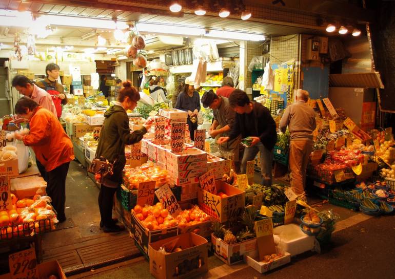 Local greengrocer Tokyo