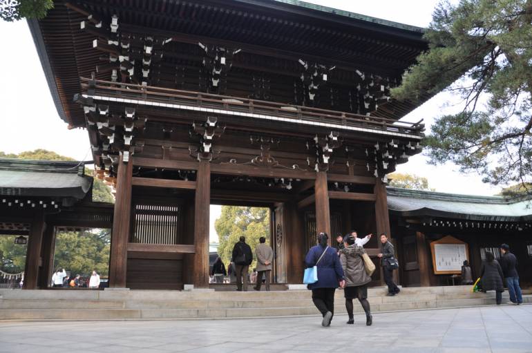 Entrance to Meiji Jingu in Harajuku