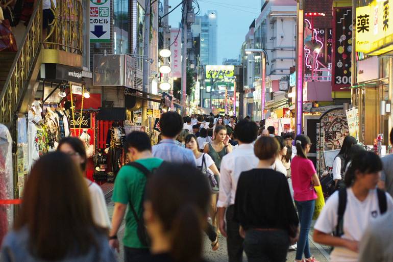 Crowds in Takeshita Dori