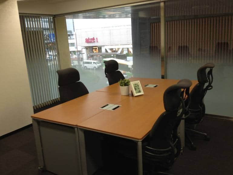 A 4 person office at Compass Meguro - Tokyo Serviced Offices