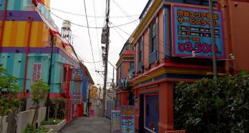 Colourful love hotels