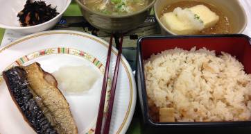 japanese fish lunch