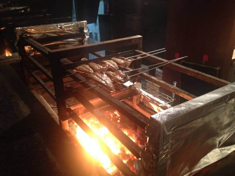 Yanmo's specialty – grilled fish
