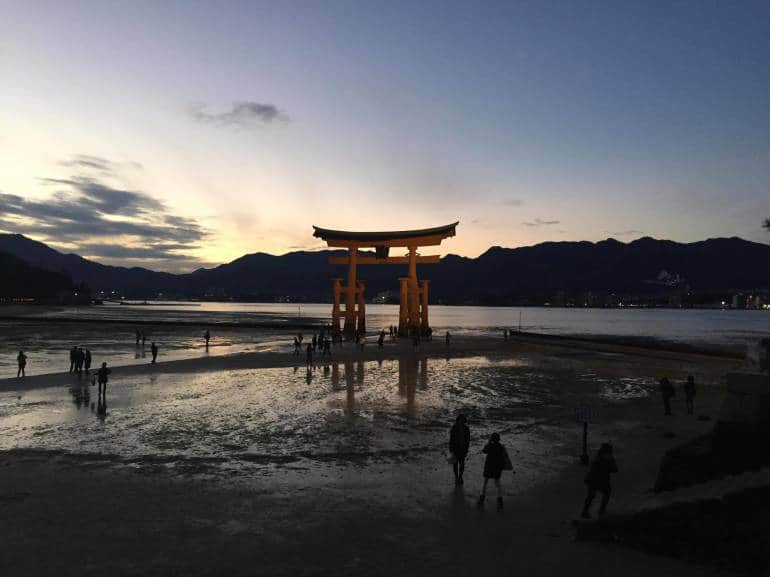 Sunset time at Miyajima Torii is the best you can get for your Instagram