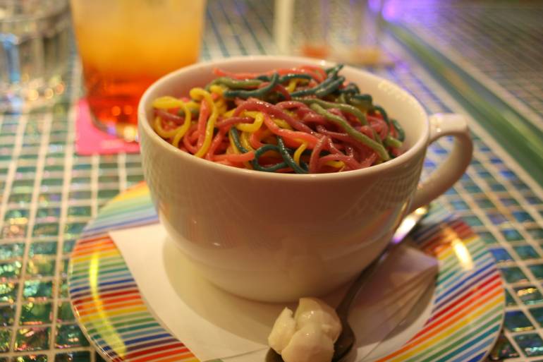 Kawaii monster cafe pasta