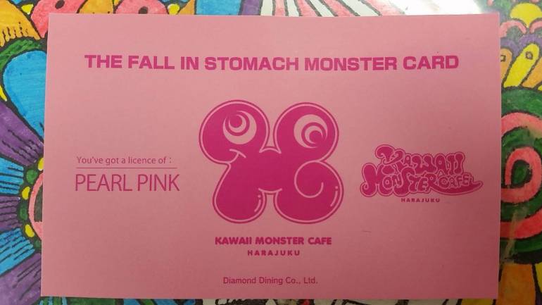 Kawaii monster cafe harajuku card