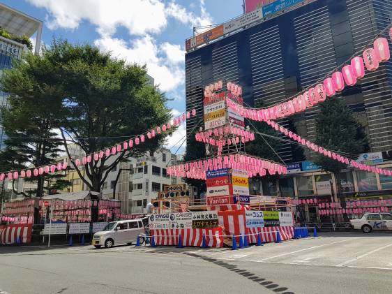 Ebisu Bus Rotary before festival