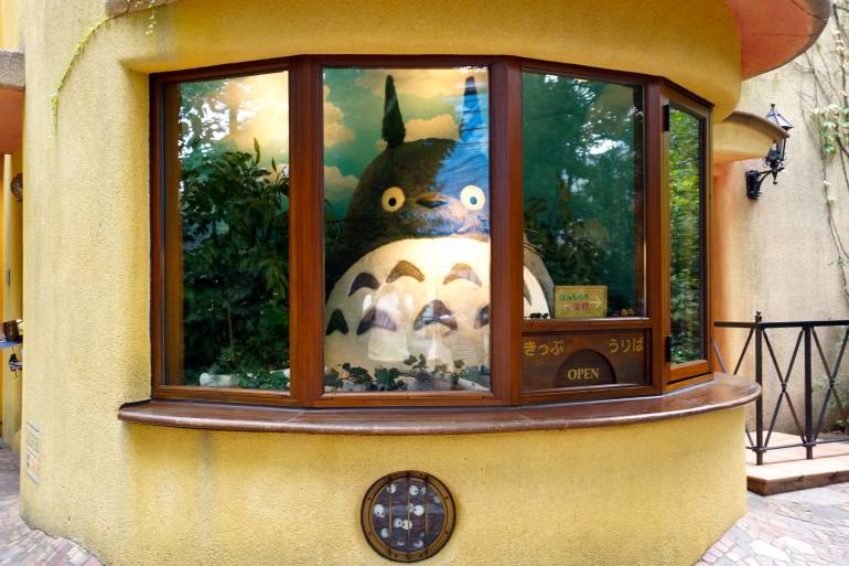 A welcoming Totoro at the Ghibli Museum
