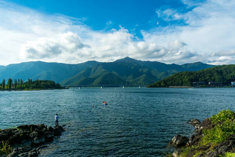 Lake Kawaguchiko in Yamanashi