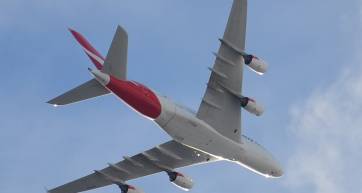 Qantas aircraft underside