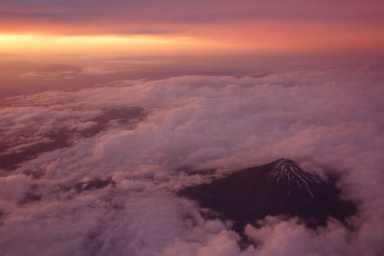 climbing fuji