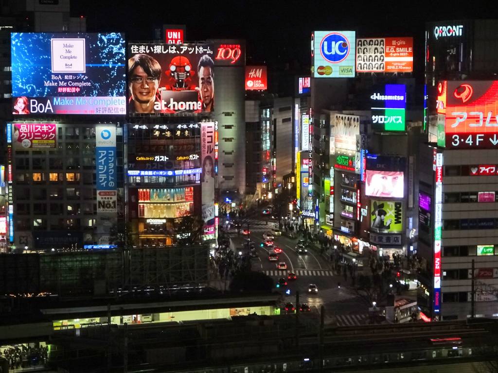 tokyo night walking tour Shibuya Hikarie View