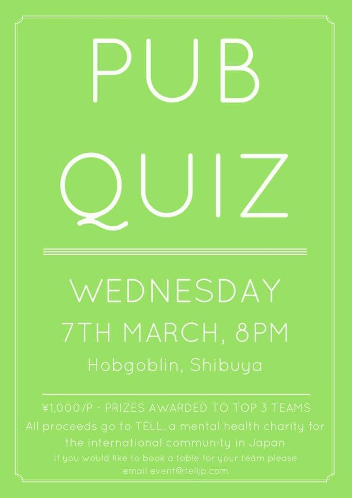 Pub Quiz for TELL
