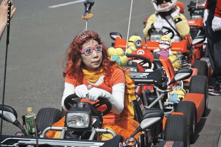 mario kart in tokyo