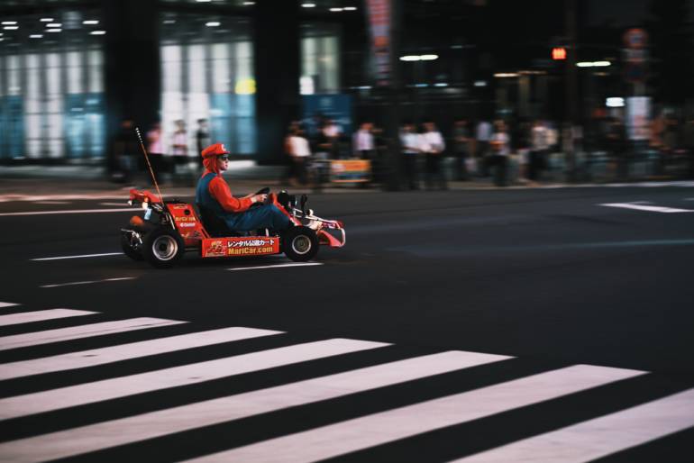 mario kart in tokyo