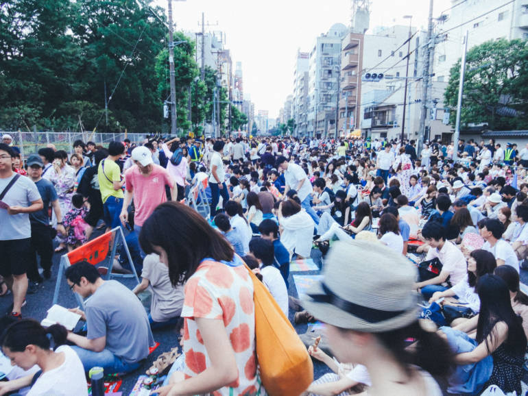 Sumidagawa Fireworks Crowds