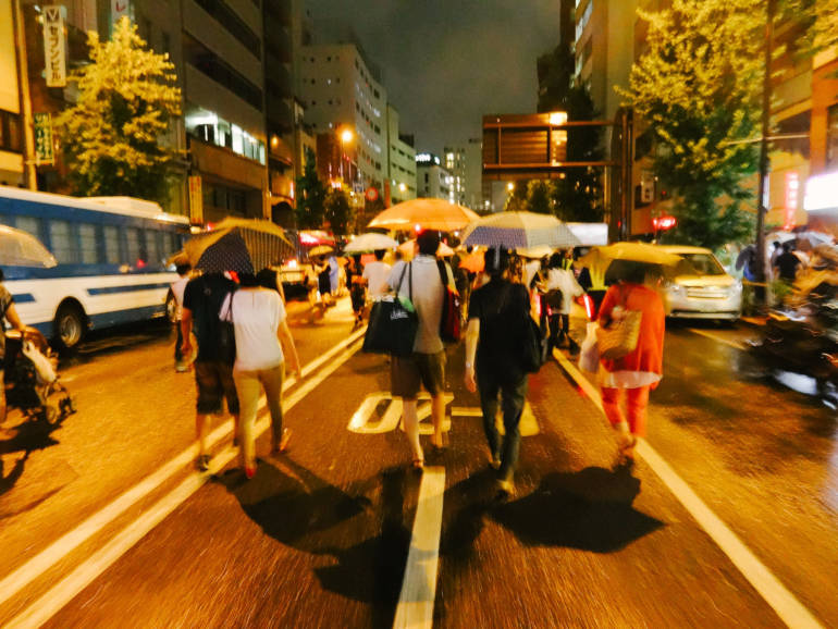 Sumidawgawa Fireworks Walk Home
