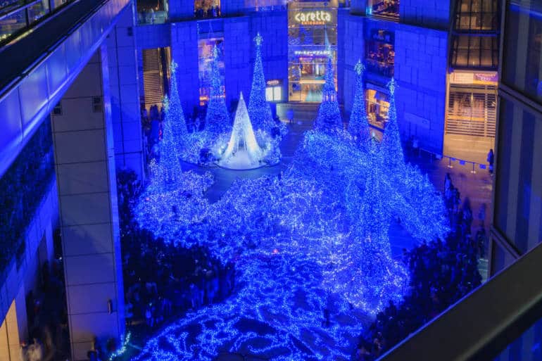 Caretta shiodome tokyo winter illuminations