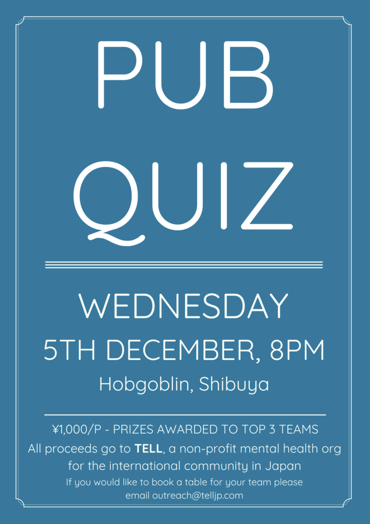December pub quiz for TELL