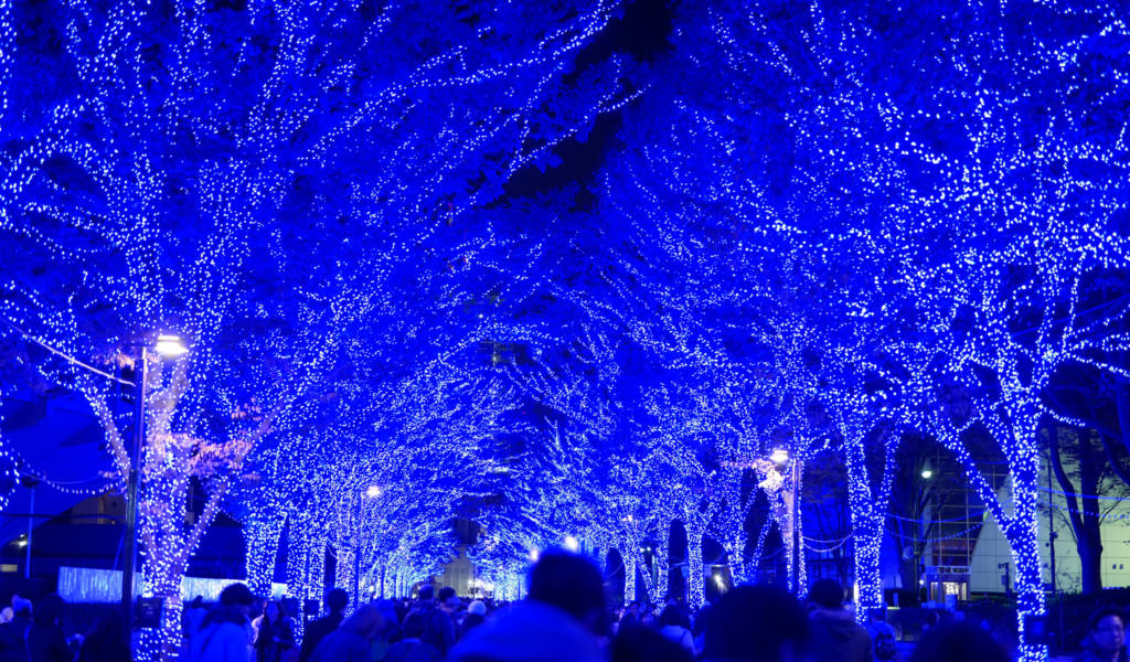 Shibuya Blue Cave Illuminations, Late NovLate Dec 2021, 2021 Tokyo