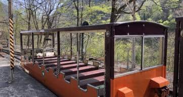 Empty Kurobe Gorge Railway Carriage
