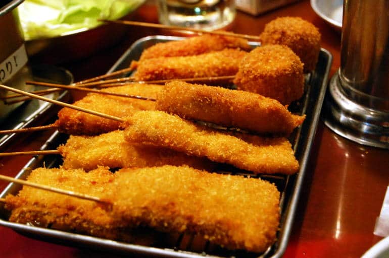 Kushikatsu skewers
