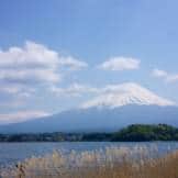 Mount Fuji view from lake