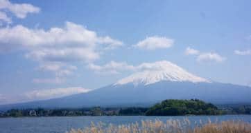 Mount Fuji view from lake