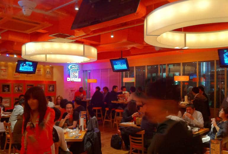 Tokyo Hooters interior