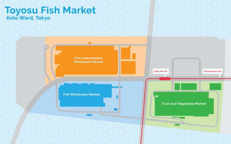 Toyosu Market Map