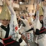 Awaodori dance in Shimokitazawa