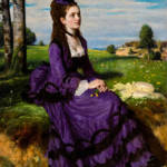 Szinyei Merse Pál, Lady in Violet, 1874 - - Treasures from Budpest Exhibition
