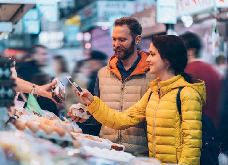 Street market cashless payment