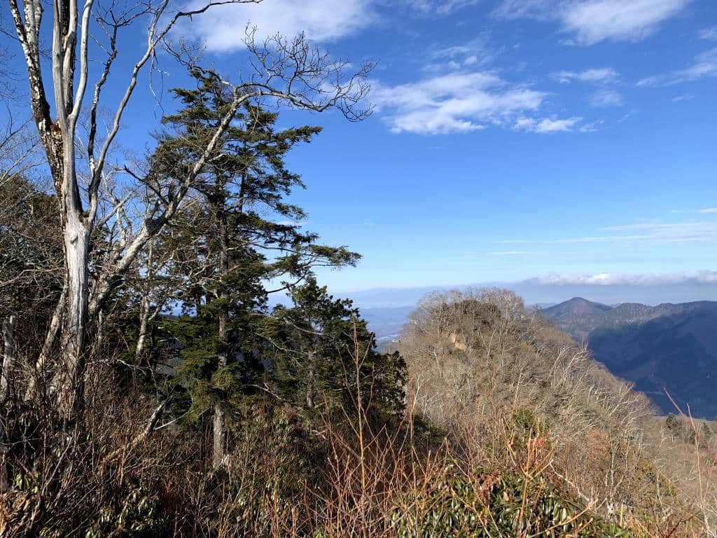 View of Chichibu and Nagano mountains from mount tenmoku