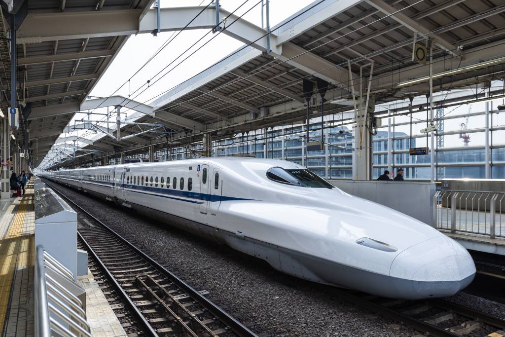 The N700 series is a Japanese Shinkansen high-speed train with tilting capability developed jointly by JR Central and JR-West for use on the Tokaido and San'yo Shinkansen lines since 2007 and also operated by JR Kyushu on the Kyushu Shinkansen line.