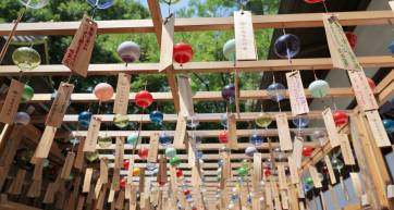 wind chimes at Kawagoe Hikawa Shrine