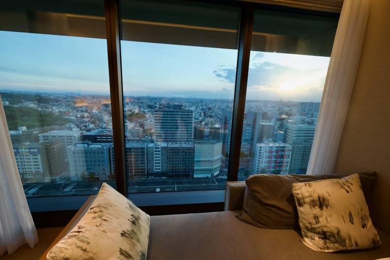 Sun set at Westin Yokohama 