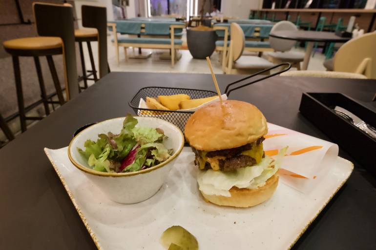Ginza Double Cheese Burger at YOTEL