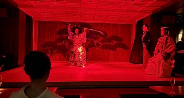 Scary Noh character at Suigian