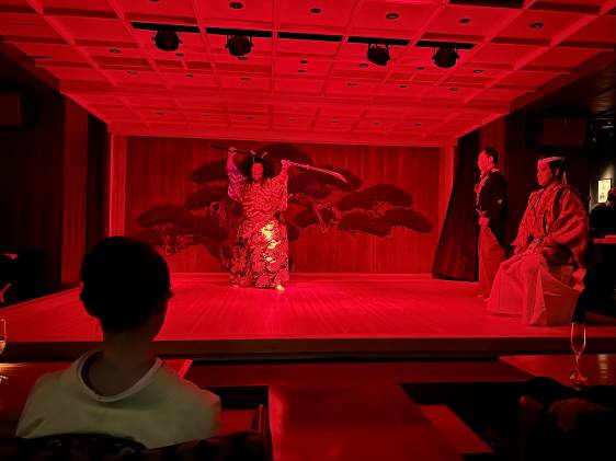 Scary Noh character at Suigian