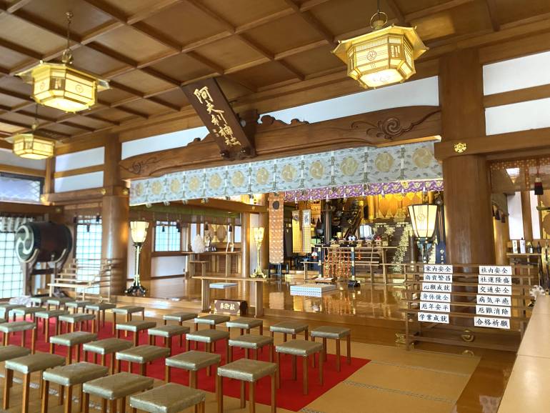 inside shrine afuri mount oyama