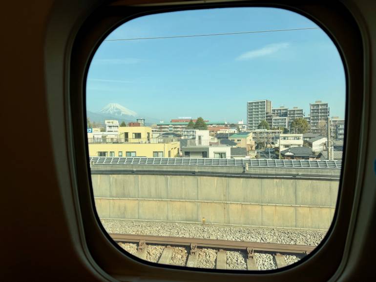 Fujisan from Shinkansen