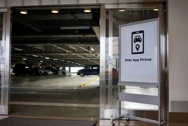 Uber Ride App Pickup Point