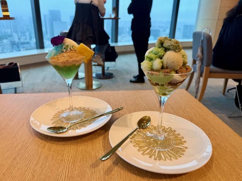 Pina Colada and Edamame and Matcha Parfait at Hills Parfait Collection 2026