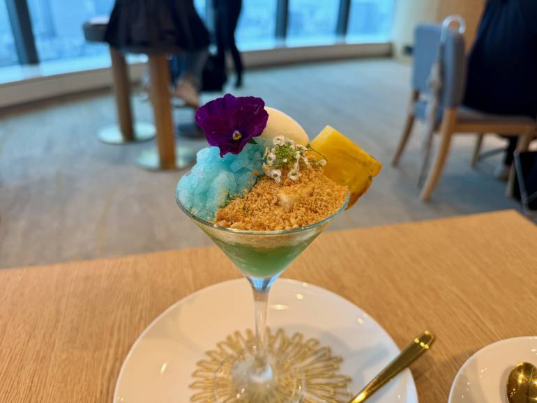 Close up of Pina Colada Parfait at Hills Parfait Collection 2026