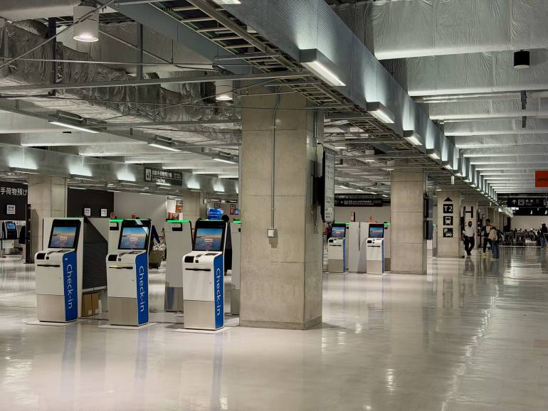 Inside Terminal 3 at Narita Airport
