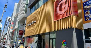 Google Store Omotesando storefront under construction ahead of its summer 2026 opening