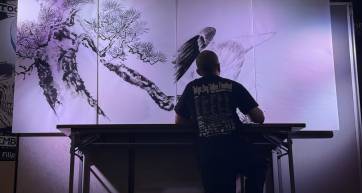 event sub sumi-e workshop japan tattoo