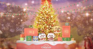 Artist's impression of the 6-meter Christmas tree with Chiikawa characters at Chiikawa Christmas Market